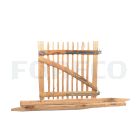 Engels hekwerk kastanje looppoort